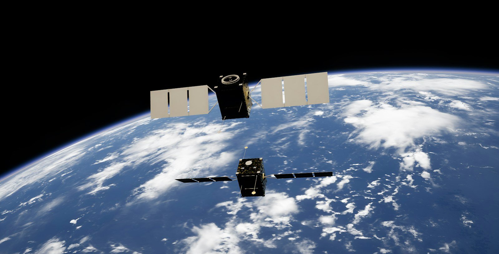 Satellites orbiting Earth
